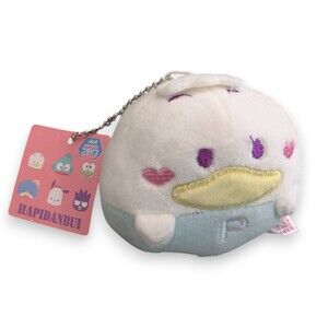 NWT Pekkle Duck Mini Plush Keychain Sanrio Hapidanbui mochimochi Marui Gachapon